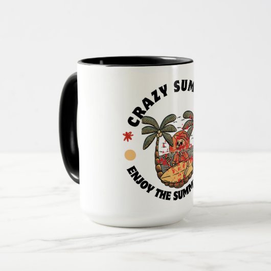 Crazy Summer Skeleton Mok (Voorkant links)