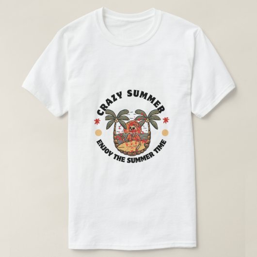 Crazy Summer Vibes T-shirt (Design voorkant)