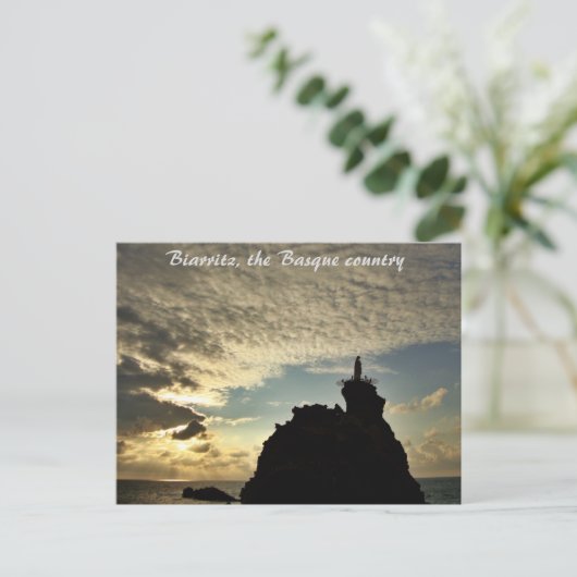 "Crazy Sunset" — Biarritz Briefkaart (Staand voorkant)