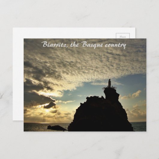 "Crazy Sunset" — Biarritz Briefkaart (Voorkant / Achterkant)