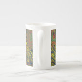 Crazy Swirls Bone China Mok, Abstract design Porselein Kop (Achterkant)