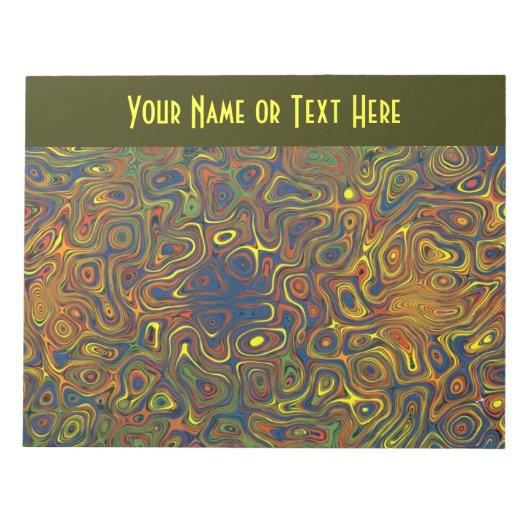 Crazy Swirls  Jotter of Notitieblok (Voorkant)