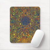 Crazy Swirls Mousepad Abstract Design Muismat (Met muis)