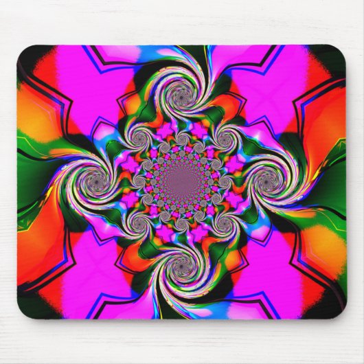 Crazy Swirls Mousepad Muismat (Voorkant)