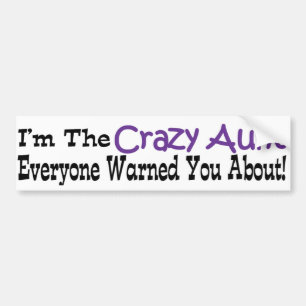 Crazy Tante bumpersticker