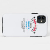 Crazy tante Warning Ik heb een gekke tante Case-Mate iPhone Case (Achterkant (horizontaal))