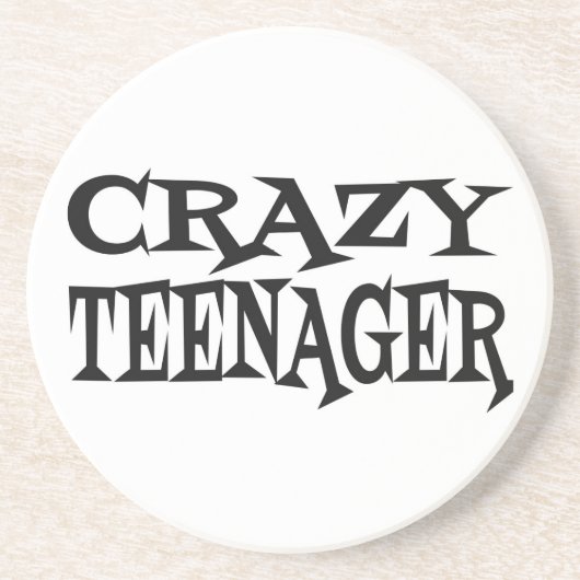Crazy Teenager Zandsteen Onderzetter (Voorkant)