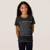 Crazy Theater Kind Funny Broadway Musical Theater T-shirt (Voorkant volledig)