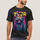 Crazy Tiger T-shirt ontwerp (Voorkant)