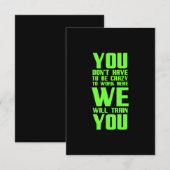 Crazy to work here funny gifts for employees offic bedankkaart (Voorkant / Achterkant)