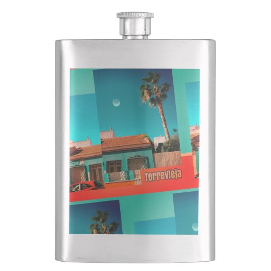 Crazy Torrevieja in Sinaasappel en Turqoise Flacon (Voorkant)