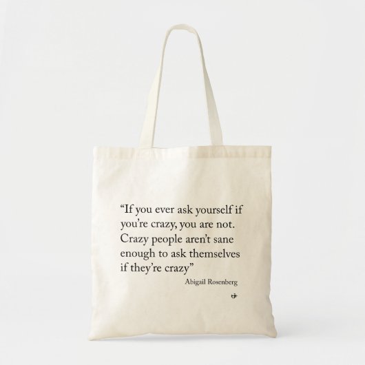 Crazy Tote Bag (Voorkant)