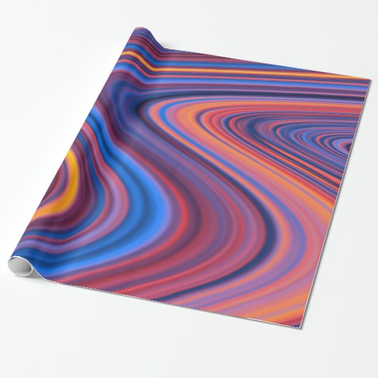 Crazy Traffic Light 's nachts Cadeaupapier (Uitgerold)