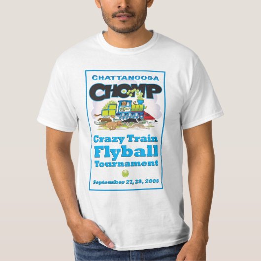 Crazy Train Flyball Tourney T-shirt (Voorkant)