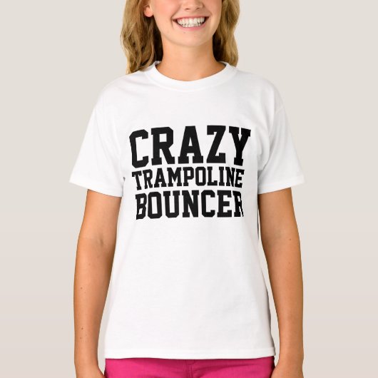 CRAZY TRAMPOLINE BOUNCER Kinder T-shirts (Voorkant)