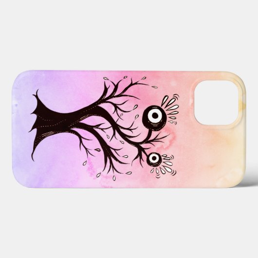 Crazy Tree Creatink Art Pink Fantasy Case-Mate iPhone Case (Achterkant (horizontaal))