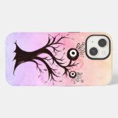 Crazy Tree Creatink Art Pink Fantasy iPhone Hoesje (Achterkant horizontaal)