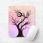 Crazy Tree Creatink Art Pink Fantasy Muismat (Met muis)