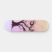 Crazy Tree Creatink Art Pink Fantasy Persoonlijk Skateboard (Horizontaal)