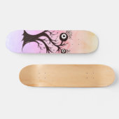 Crazy Tree Creatink Art Pink Fantasy Persoonlijk Skateboard (Horizontaal)