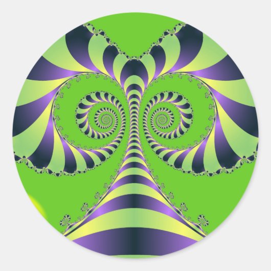 Crazy Tree Ronde Sticker (Voorkant)