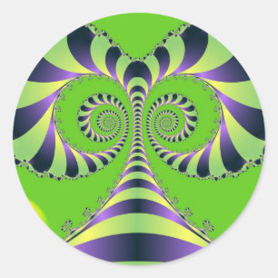 Crazy Tree Ronde Sticker