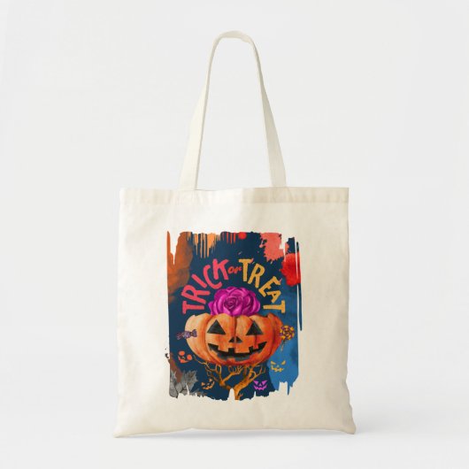 Crazy trick or treat tote bag (Voorkant)