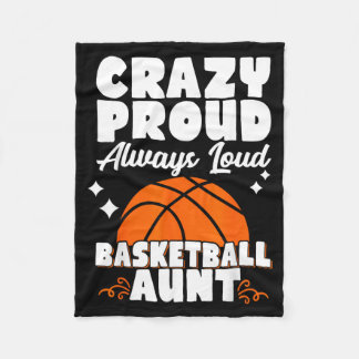Crazy Trots Altijd Luid Basbal Tante Fleece Deken
