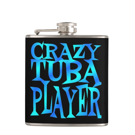 Crazy Tuba-speler Heupfles (Voorkant)