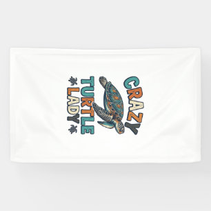 Crazy Turtle Lady Vintage Zeeschildpad Shirt Ontwe Spandoek