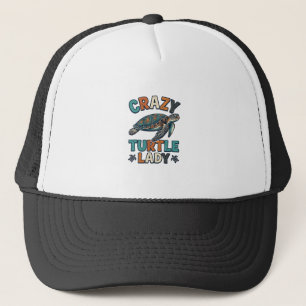 Crazy Turtle Lady Vintage Zeeschildpad Shirt Ontwe Trucker Pet
