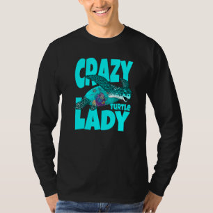 Crazy Turtle Lady  Zeeschildpadden Dierentuin Bewa T-shirt