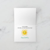 Crazy Twist Oudere mensen ouder worden grap Grappi Kaart (Binnen)