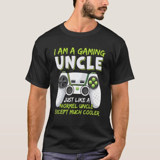 Crazy Uncle Funny Uncle Gaming Video Game Uncle T-shirt (Voorkant)