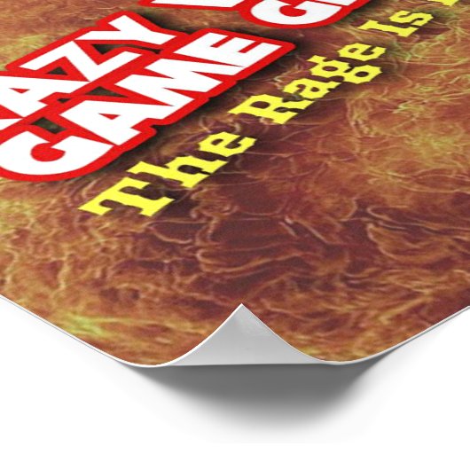 Crazy Video Game Geek - de Rage is echt! Poster (Hoek)