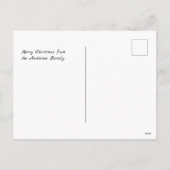 Crazy Village on kerstve Holiday Briefkaart (Achterkant)