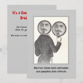 Crazy vintage kaart (Voorkant / Achterkant)