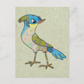 Crazy Vogel Briefkaart (Voorkant)