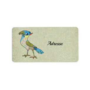 Crazy Vogel Etiket