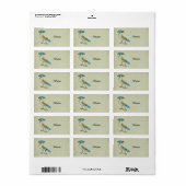 Crazy Vogel Etiket (Full Sheet)