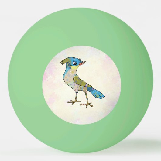 Crazy Vogel Pingpongbal (Voorkant)