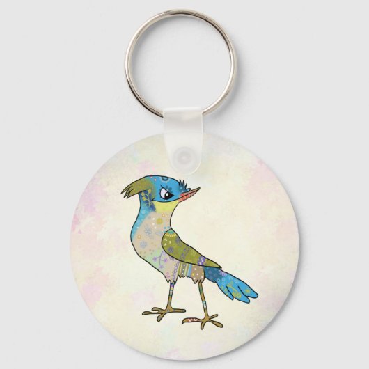 Crazy Vogel Sleutelhanger (Voorkant)