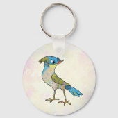 Crazy Vogel Sleutelhanger (Achterkant)