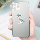 Crazy Vogel  Sticker (Telefoon)