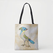 Crazy Vogel Tote Bag (Voorkant)