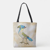 Crazy Vogel Tote Bag (Achterkant)