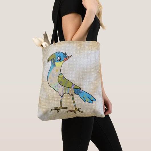 Crazy Vogel Tote Bag (Dichtbij)
