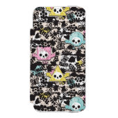 Crazy vogelpatroon incipio iPhone portemonnee hoesje (Voorkant Agenda)