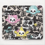 Crazy vogelpatroon muismat (Voorkant)