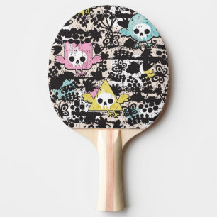 Crazy vogelpatroon tafeltennisbatje